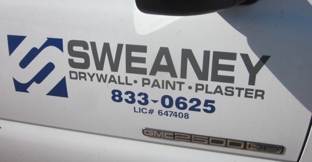 Sweaney Inc Bakersfield CA Drywall, Paint, Plaster truck