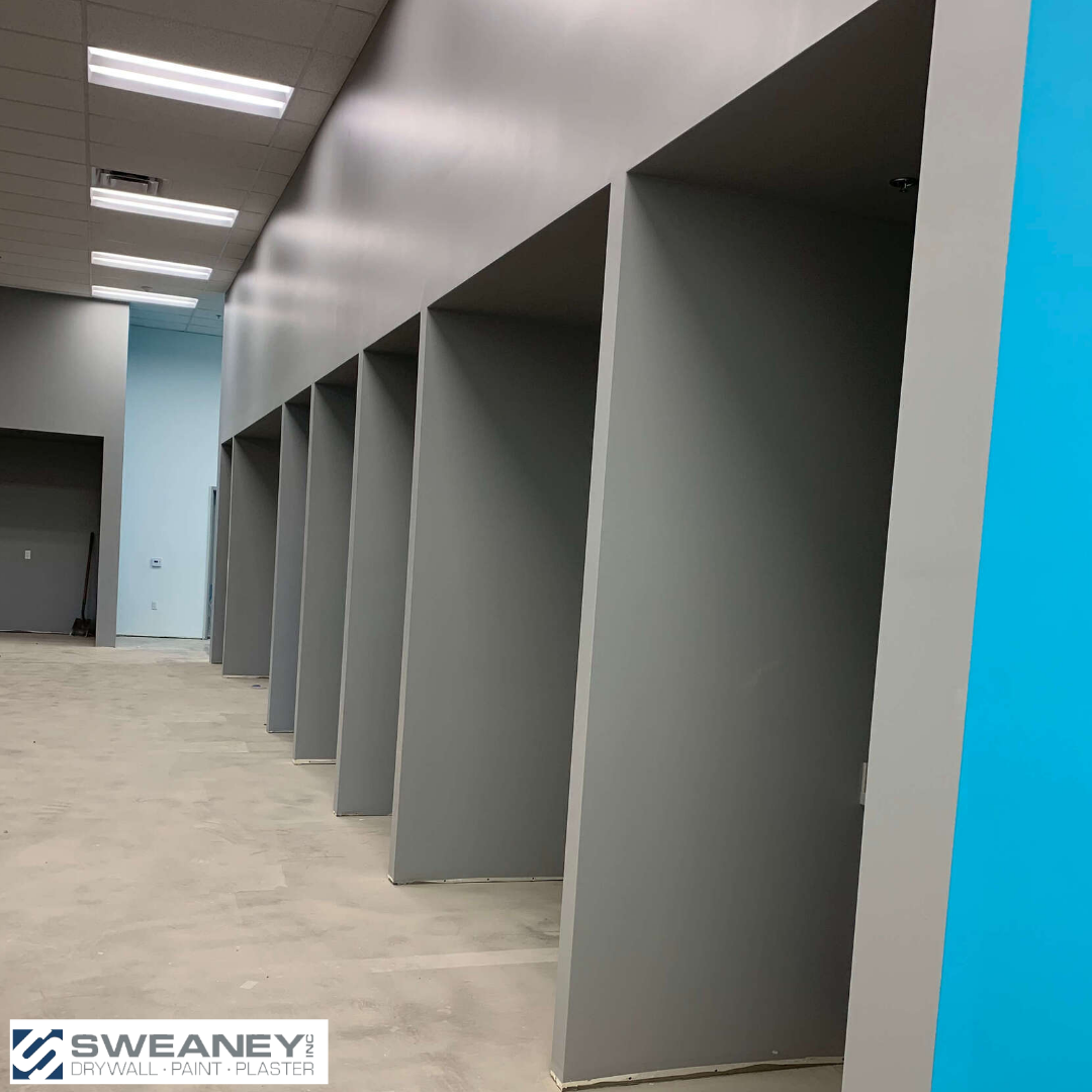 Sweaney Painting and Drywall Bakersfield Interior painting on Amazon Building in Bakersfield